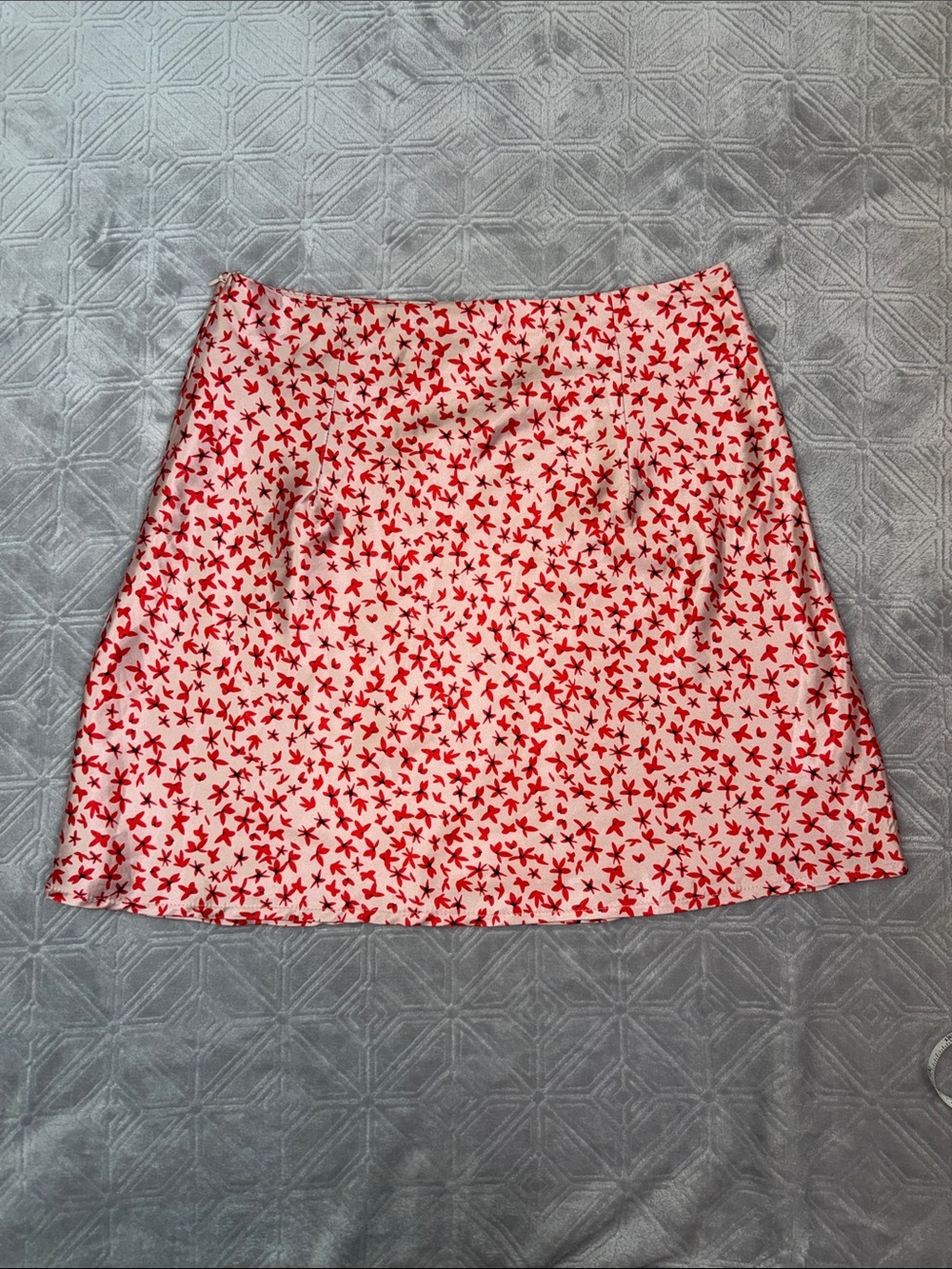 Princess Polly Red Floral Mini Skirt